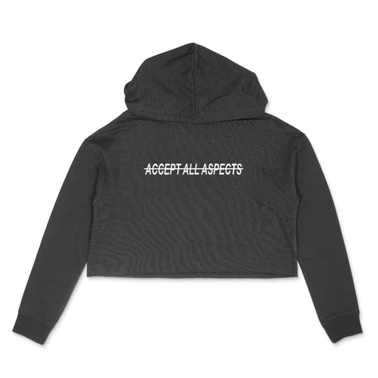 Accept All Aspects Crop Hoodie