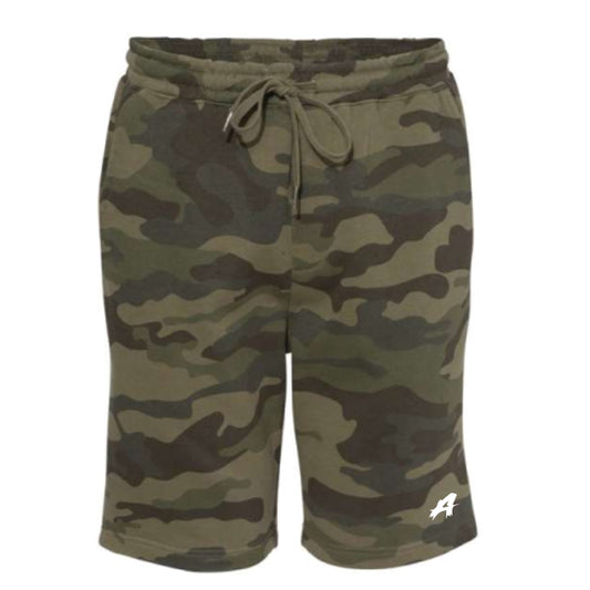 Embroidered Aspect Fleece Shorts