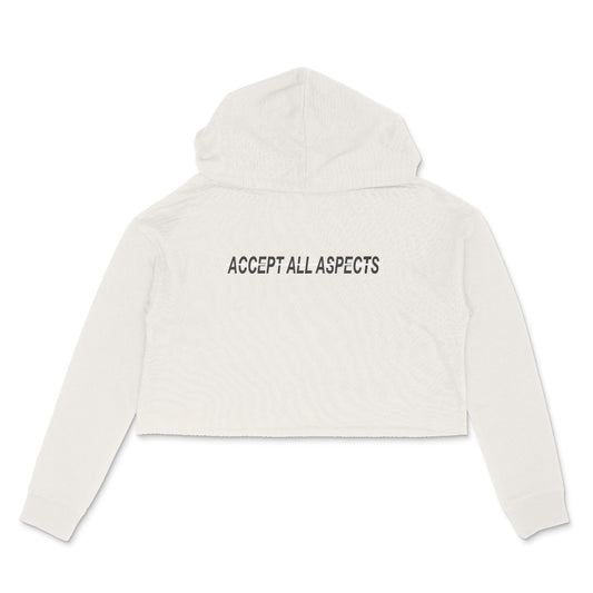 Accept All Aspects Crop Hoodie
